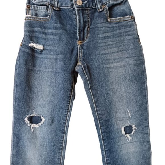 🛍️❤️Kids GAP  Regular Stretch Slim Fit Distressed Jeans🛍️❤️   Size 7 - Picture 4 of 11